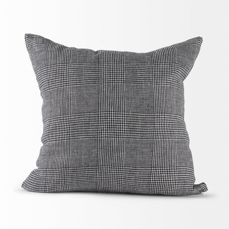 Ramone 20 x 20 Black and White Fabric Decorative Pillow Cover from Mercana - Luna Furniture