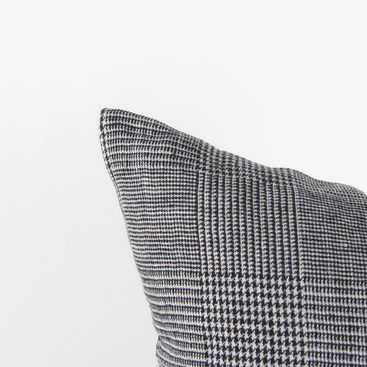 Ramone 20 x 20 Black and White Fabric Decorative Pillow Cover from Mercana - Luna Furniture