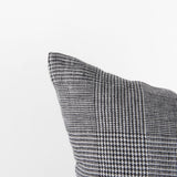 Ramone 20 x 20 Black and White Fabric Decorative Pillow Cover from Mercana - Luna Furniture