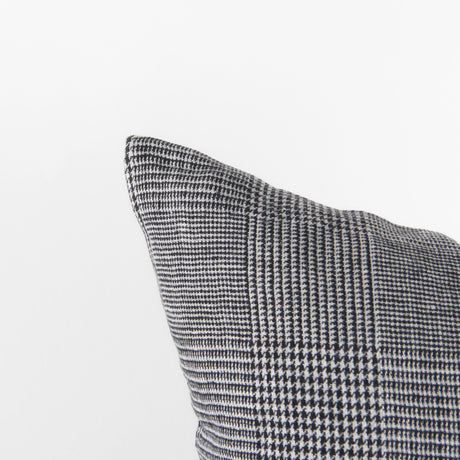Ramone 20 x 20 Black and White Fabric Decorative Pillow Cover from Mercana - Luna Furniture