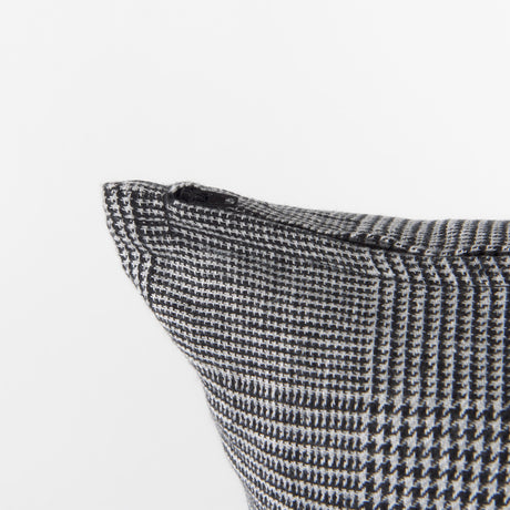 Ramone 20 x 20 Black and White Fabric Decorative Pillow Cover from Mercana - Luna Furniture