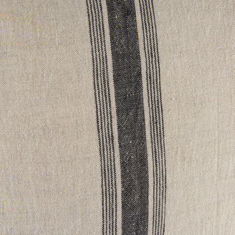 Hattie 20L x 20W Beige and Black Fabric Striped Decorative Pillow Cover from Mercana - Luna Furniture