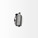 Kimia 14L x 26W White and Black Fabric Herringbone and Fringed Decorative Pillow Cover from Mercana - Luna Furniture