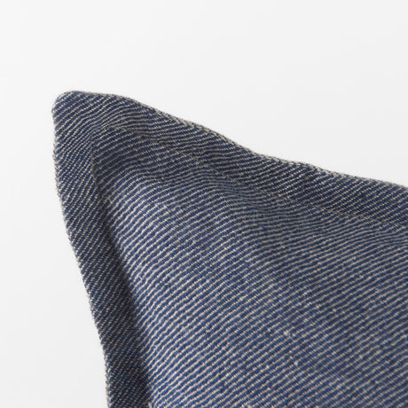 Aubrielle 14L x 26W Gray and Blue Fabric Color Blocked Decorative Pillow Cover from Mercana - Luna Furniture