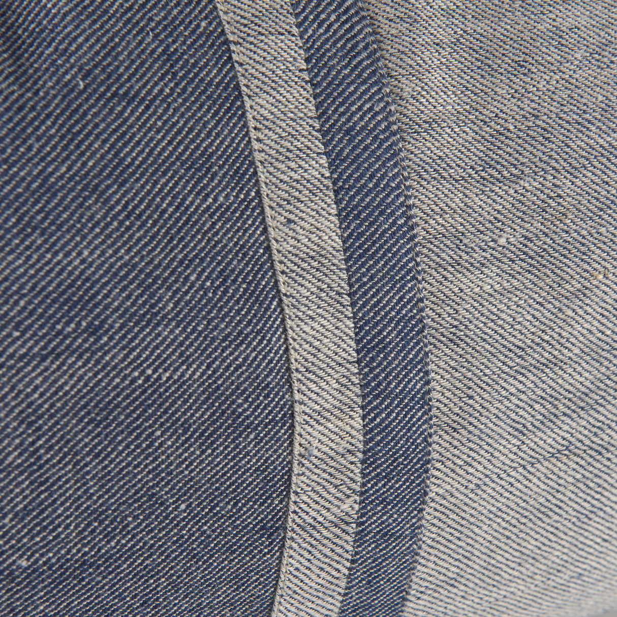 Aubrielle 14L x 26W Gray and Blue Fabric Color Blocked Decorative Pillow Cover from Mercana - Luna Furniture