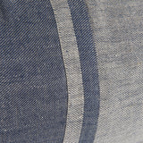 Aubrielle 14L x 26W Gray and Blue Fabric Color Blocked Decorative Pillow Cover from Mercana - Luna Furniture