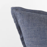 Aubrielle 20L x 20W Gray and Blue Fabric Color Blocked Decorative Pillow Cover from Mercana - Luna Furniture