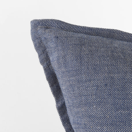 Aubrielle 20L x 20W Gray and Blue Fabric Color Blocked Decorative Pillow Cover from Mercana - Luna Furniture