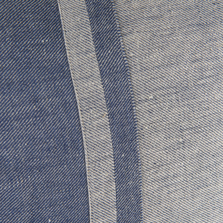 Aubrielle 20L x 20W Gray and Blue Fabric Color Blocked Decorative Pillow Cover from Mercana - Luna Furniture
