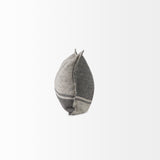 Zadie 14L x 26W Light Gray and Dark Gray Fabric Color Blocked Decorative Pillow Cover from Mercana - Luna Furniture
