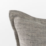 Zadie 14L x 26W Light Gray and Dark Gray Fabric Color Blocked Decorative Pillow Cover from Mercana - Luna Furniture