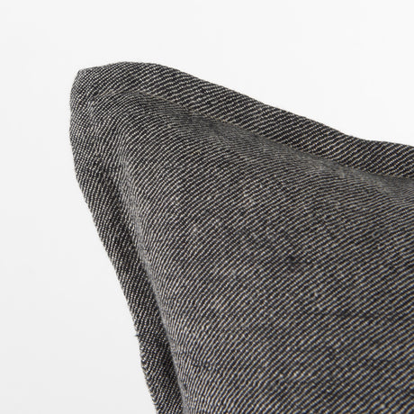 Zadie 20L x 20W Light Gray and Dark Gray Fabric Color Blocked Decorative Pillow Cover from Mercana - Luna Furniture