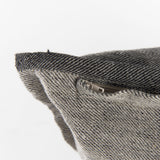 Zadie 20L x 20W Light Gray and Dark Gray Fabric Color Blocked Decorative Pillow Cover from Mercana - Luna Furniture