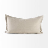 Mae 14L x 26W Beige Fabric Decorative Pillow Cover from Mercana - Luna Furniture