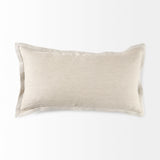 Mae 14L x 26W Beige Fabric Decorative Pillow Cover from Mercana - Luna Furniture