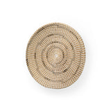 Avel 18.0L x 18.0W x 3.0H Light Brown Seagrass W/Dark Brown String Round Wall Hanging Plate from Mercana - Luna Furniture