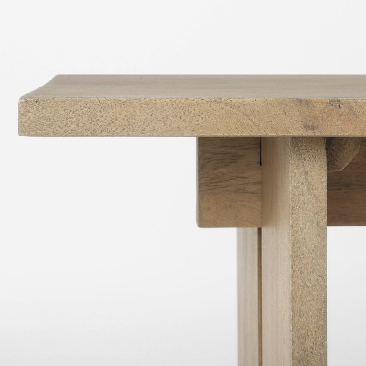 Aida 18H Light Brown Wood Dining Bench from Mercana - Luna Furniture