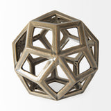 Geom 7.1L x 7.1W x 7.1H Tan Ceramic Geometric Object from Mercana - Luna Furniture