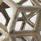 Geom 7.1L x 7.1W x 7.1H Tan Ceramic Geometric Object from Mercana - Luna Furniture