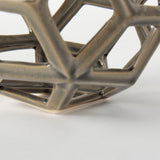 Geom 7.1L x 7.1W x 7.1H Tan Ceramic Geometric Object from Mercana - Luna Furniture