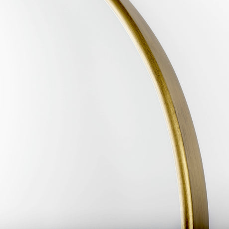 Sadie 36.0L x 2.0W x 76.0H Antique Gold Metal Rounded Arch Floor Mirror from Mercana - Luna Furniture