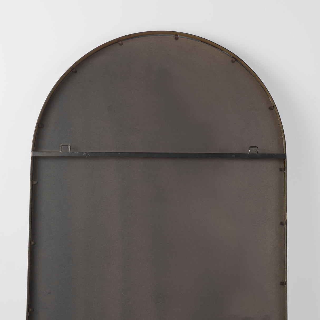 Sadie 36.0L x 2.0W x 76.0H Antique Gold Metal Rounded Arch Floor Mirror from Mercana - Luna Furniture