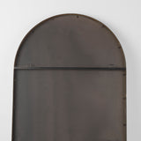 Sadie 36.0L x 2.0W x 76.0H Antique Gold Metal Rounded Arch Floor Mirror from Mercana - Luna Furniture