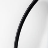 Sadie 36.0L x 2.0W x 76.0H Black Metal Rounded Arch Floor Mirror from Mercana - Luna Furniture