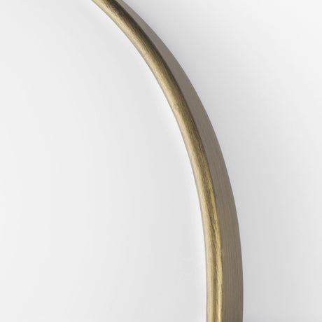 Sadie 28.0L x 2.0W x 78.0H Antique Gold Rounded Arch Floor Mirror from Mercana - Luna Furniture