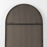 Sadie 28.0L x 2.0W x 78.0H Antique Gold Rounded Arch Floor Mirror from Mercana - Luna Furniture
