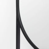 Sadie 28.0L x 2.0W x 78.0H Black Metal Rounded Arch Floor Mirror from Mercana - Luna Furniture
