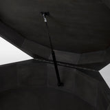 Arreto 48" Black Solid Wood Hexagonal Storage Coffee Table from Mercana - Luna Furniture