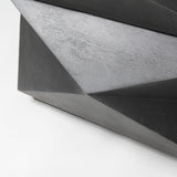 Arreto 48" Black Solid Wood Hexagonal Storage Coffee Table from Mercana - Luna Furniture