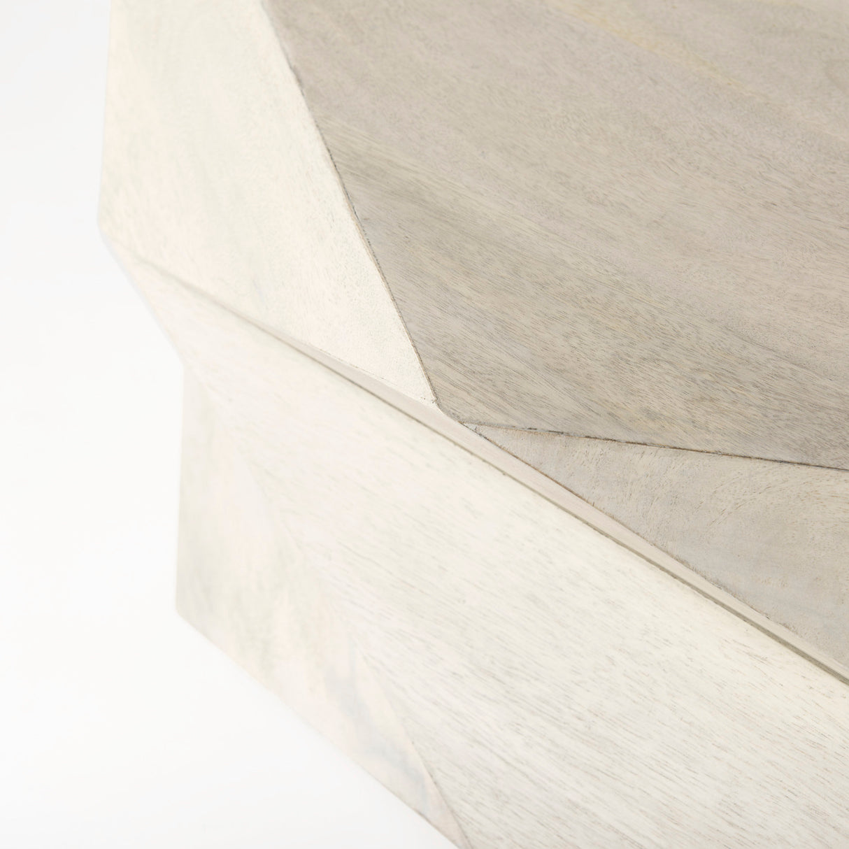 Arreto 48" Natural Solid Wood Hexagonal Storage Coffee Table from Mercana - Luna Furniture