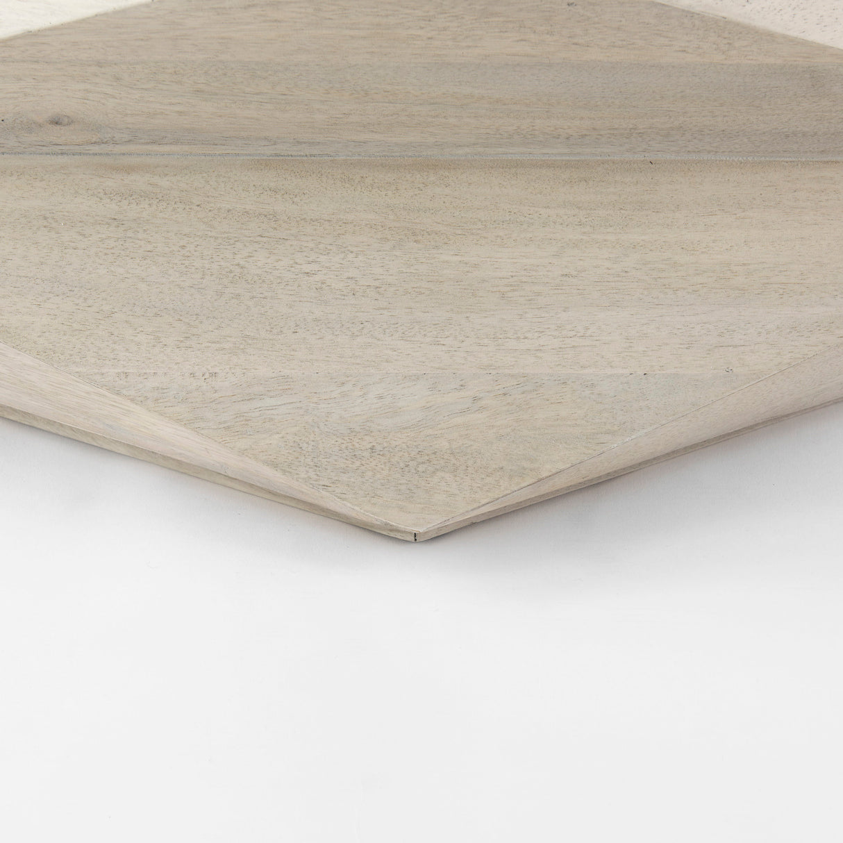 Arreto 48" Natural Solid Wood Hexagonal Storage Coffee Table from Mercana - Luna Furniture
