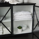 Aurelia Two Door Glass Cabinet from Mercana - Luna Furniture