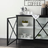 Aurelia Two Door Glass Cabinet from Mercana - Luna Furniture