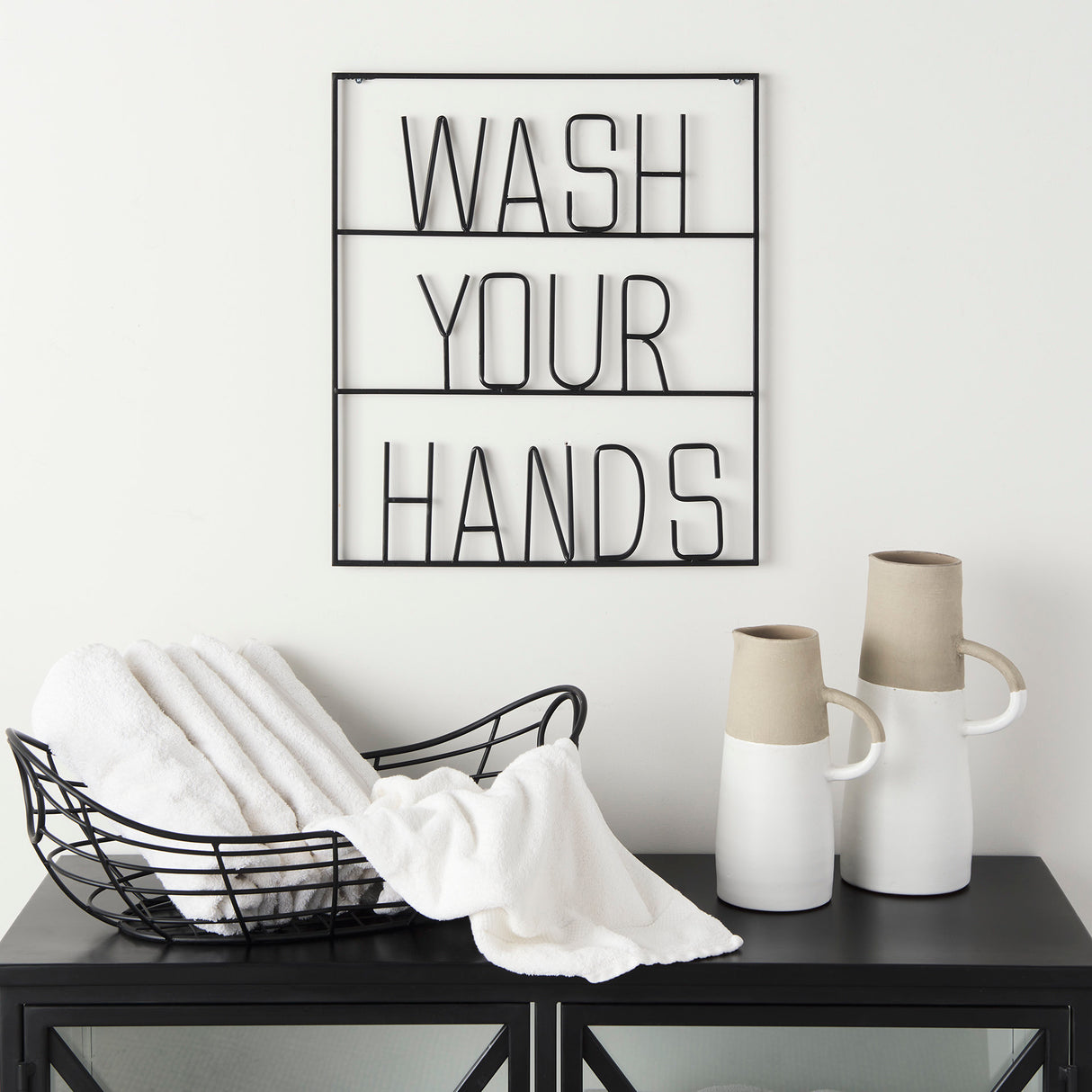 Wash Your Hands Sign from Mercana - Luna Furniture