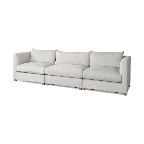 Valence 3 Piece Light Gray Modular Sofa Set