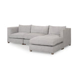 Valence 4 Piece Medium Gray Modular Sofa Set (Included 1 Ottoman)