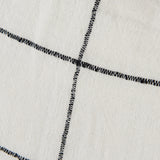 Suzanne 22 x 22 White/Black Square Pattern Decorative Pillow Cover from Mercana - Luna Furniture