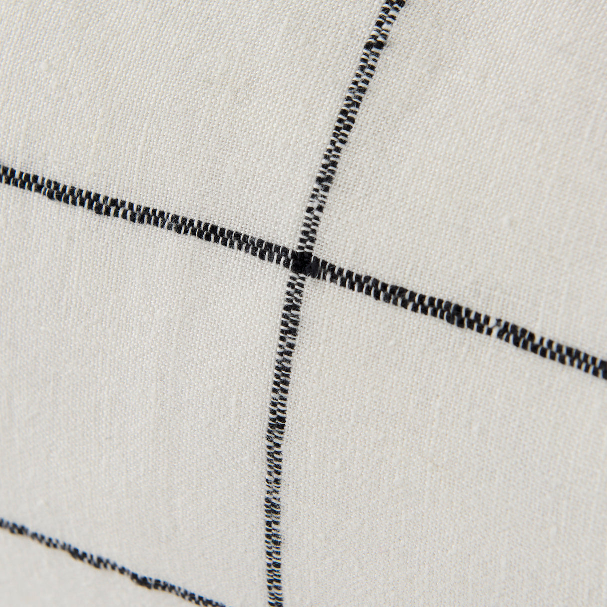 Suzanne 14 x 26 White/Black Square Pattern Decorative Pillow Cover from Mercana - Luna Furniture