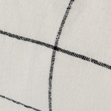 Suzanne 14 x 26 White/Black Square Pattern Decorative Pillow Cover from Mercana - Luna Furniture