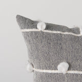 Linda 20 x 20 Navy And Cream With White Detail Decorative Pillow Cover from Mercana - Luna Furniture