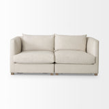 Valence 2 Piece Beige Modular Loveseat