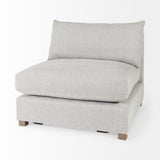 Valence 4 Piece Light Gray Modular Sofa Set (Included 1 Ottoman)