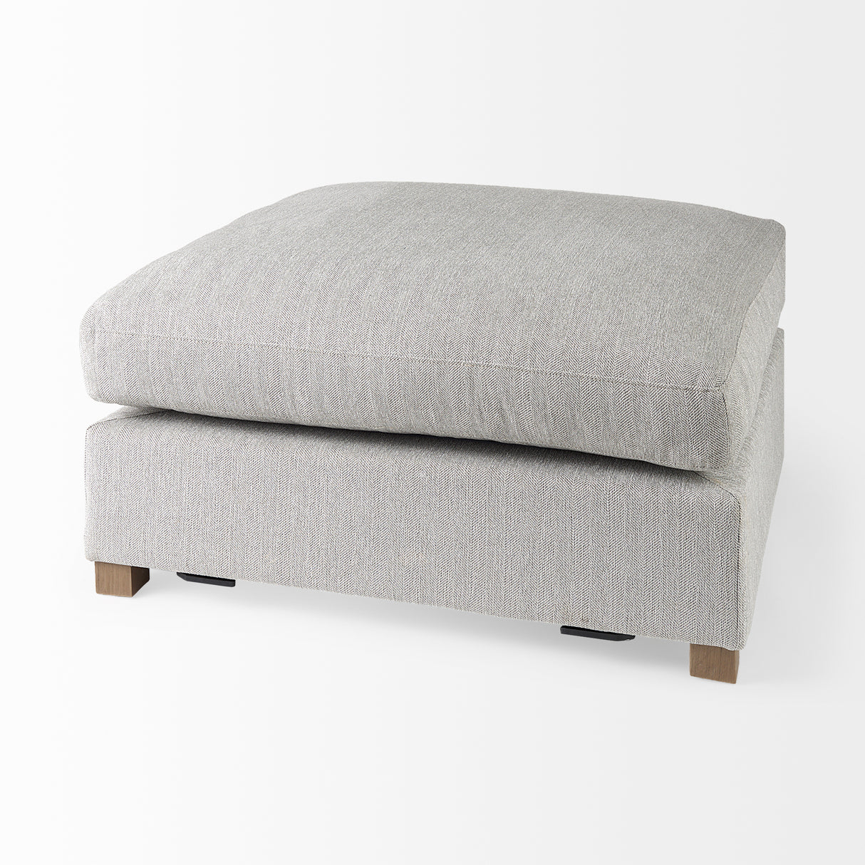 Valence 4 Piece Light Gray Modular Sofa Set (Included 1 Ottoman)