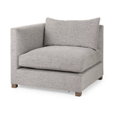 Valence 5 Piece Medium Gray Modular Sofa Set