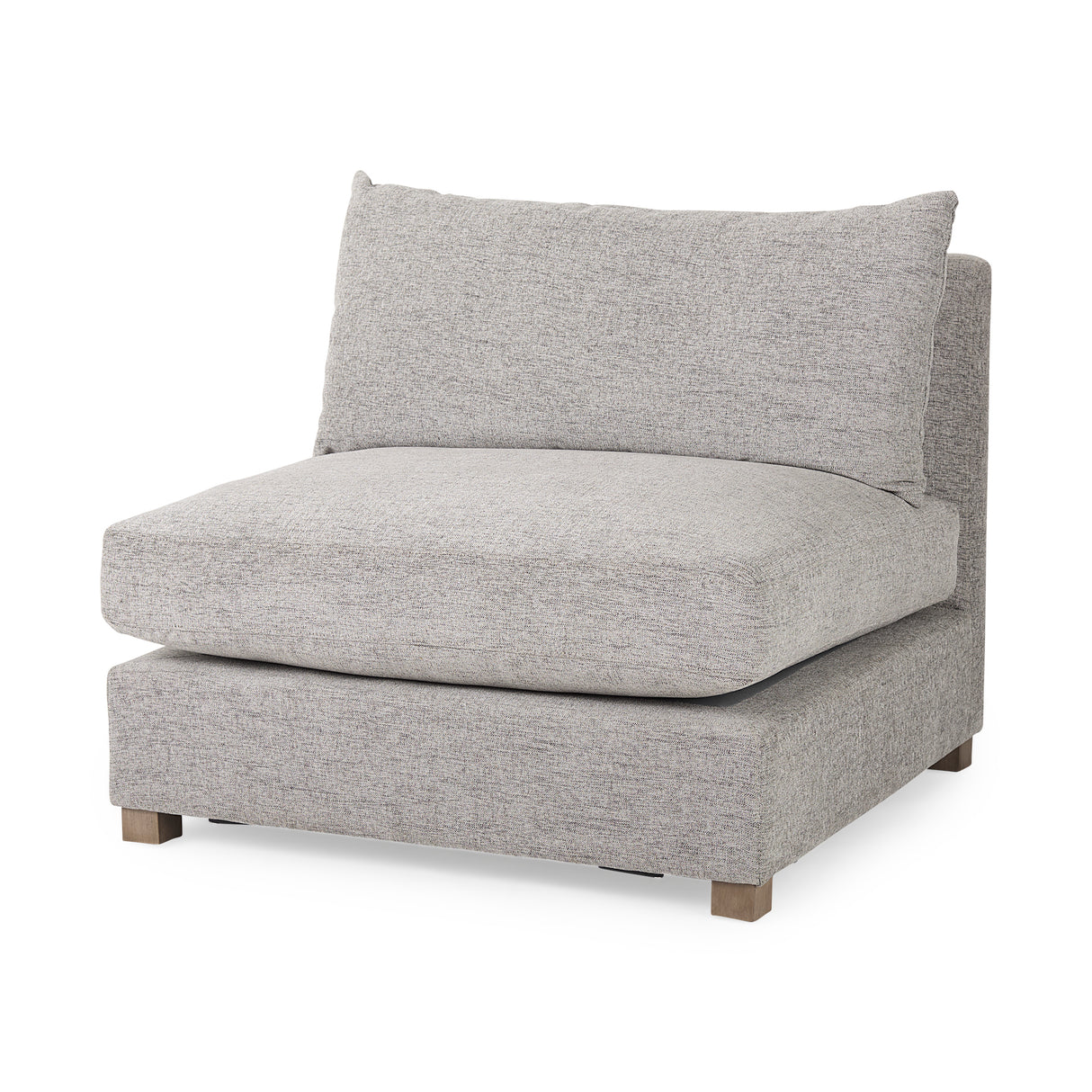 Valence 5 Piece Medium Gray Modular Sofa Set (Included 1 Ottoman)