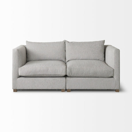 Valence 2 Piece Light Gray Modular Sofa Set from Mercana - Luna Furniture